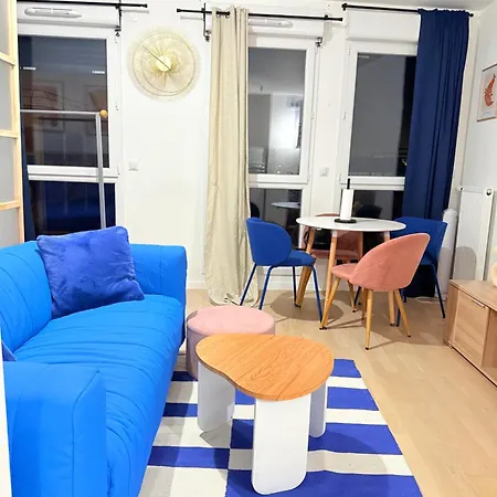 La Maison Coloree Proche De Paris Et Gare Du Nord, Parking Gratuit Lejlighed